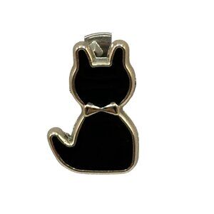 Black Cat Enamel Pin Adorable Kitty Cat Lovers Brooch Backpacks Collar Lapel